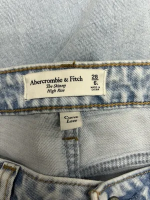 Abercrombie & Fitch Womens Jeans Sz 28/6L Long Tall Skinny High Rise Curve Love thumbnail 5