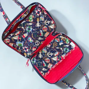 VTG Vera Bradley Regatta 1994 Quilted Shoulder Tote Bag Nautical USA Retired thumbnail 8