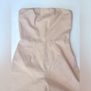 NWT SNDYS Nina Linen Jumpsuit in Natural, size XS thumbnail 6
