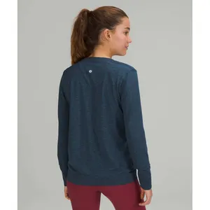 Lululemon Swiftly Relaxed Long Sleeve Shirt True Navy Iron Blue Small thumbnail 2