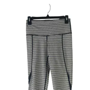 Mono B Small Black‎ Striped High Rise Monochrome Tiramisue Colorblock Leggings thumbnail 4