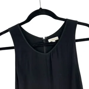 Aritzia Wilfred‎ Black Spun Rayon Crepe Viscose Sleeveless Romper Size XS thumbnail 2
