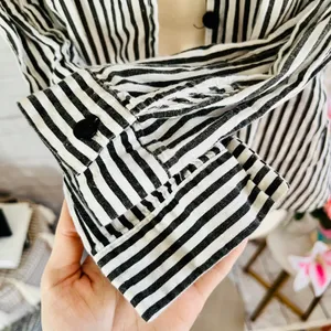 Nova Sky Striped Button Up Top thumbnail 10
