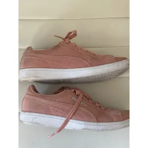 Puma Vikky v2 Suede Sneakers Pink Low Top Womens 7 367990-01 SoftFoam‎ thumbnail 5