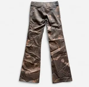 Faux leather flared cargo pants Brown Size 0 thumbnail 2