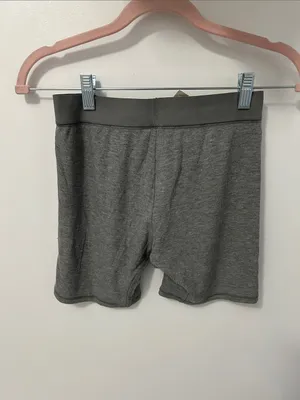 Skims Soft Lounge Boxer Heather Gray thumbnail 4