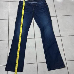 Guess Women Dark Blue Denim Jeans Britney Boot‎ size 28 thumbnail 8