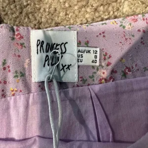 Princess Polly Floral Purple and Beige Mini Skirt Set thumbnail 2