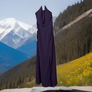 Gianni Bini Chic Purple Charlotte Chiffon Maxi Dress Sz14 Wedding Party‎ Boho Sweet Cute thumbnail 2
