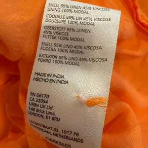 ANTHROPOLOGIE Flutter Sleeve Button Front‎ Midi Dress Orange thumbnail 8