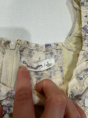 In The Beginning Floral White Dress thumbnail 5