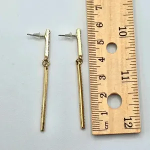 Gold Rhinestone Bar‎ Long Boho Retro Dangle Hook Earrings Fashion Jewelry E68 thumbnail 2