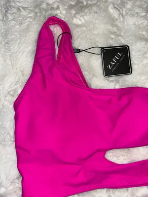 NWT Zaful Hot Pink Bikini Set  thumbnail 3