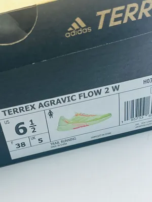 Women’s Terrex Agravic Flow 2 Trail Running Shoes Pulse Lime Turbo Sz 6.5 thumbnail 5