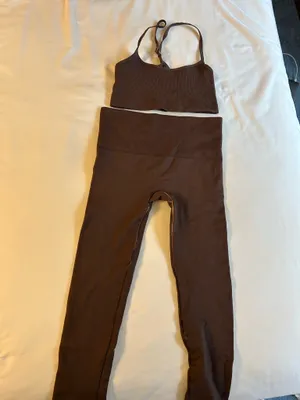 Revolve Brown Workout Set thumbnail 3