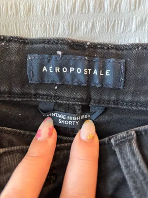 Aeropostale Black Vintage High-Rise Shorty Short thumbnail 3