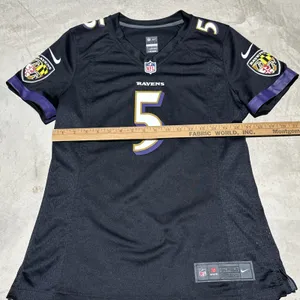 Nike On Field Baltimore Ravens Joe Flacco #5 NFL Football Jersey Women's SZ M thumbnail 6