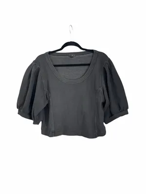 Aerie Lightweight Ribbed Short Sleeve Sweatshirt Size XL thumbnail 4