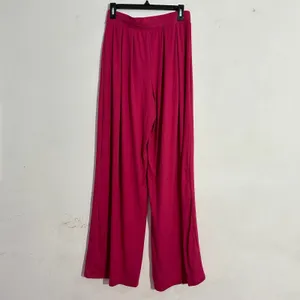 2 Saints Magenta‎ Pink Wide Leg Palazzo Pants High Rise Pleated KS102 Large thumbnail 2