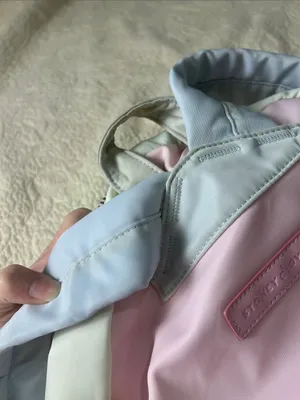Stoney Clover Lane Pastel Pink and Light Blue Mini Backpack thumbnail 8