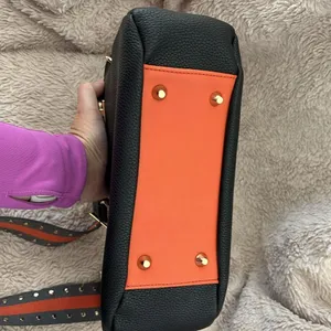 Dream Control Purse Black & Orange Satchel Crossbody Strap Rocker Boho Festival thumbnail 9