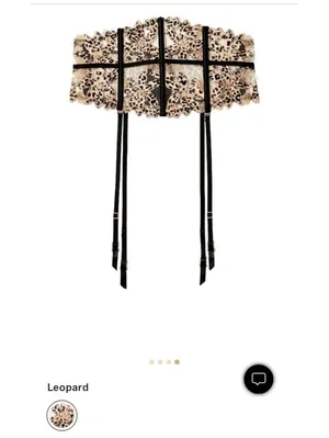 NWT Victoria’s Secret Lace Waist clincher Garter Hooks Xs/S Animal Print Floral thumbnail 12