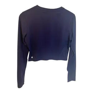 HALARA SoftlyZero™ Plush Half Zip Long Sleeve Large Thumb Hole Cropped Golf Top thumbnail 5