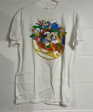 White Disney T-Shirt with Mickey and Friends medium thumbnail 1