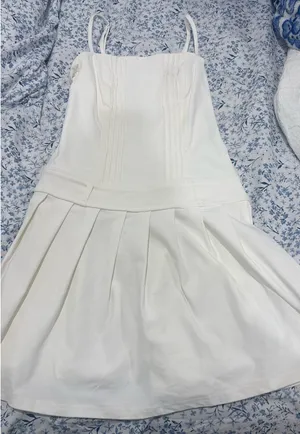 white jean dress wild fable  thumbnail 2