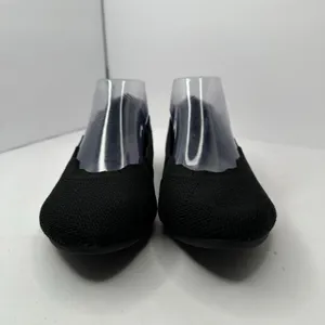 Skechers Women size 9 Cleo Black Knit Ballet Flats Memory Foam Slip On Comfort thumbnail 2
