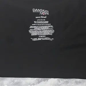 Danskin Now Women’s Short Sleeve Black Graphic V-neck Athletic Workout Tee Sz L thumbnail 5