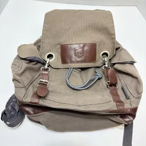 Vintage Cotton Field and Co Leeds UPS Embossed Rucksack Backpack thumbnail 1