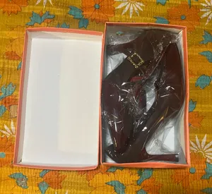 Burgundy Mary Jane Pumps Size 41/ US Woman 9.5 thumbnail 5