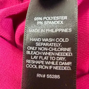 EXPRESS Women's Small Fuchsia Draped Asymmetrical Cowl Neck Metallic Halter thumbnail 3