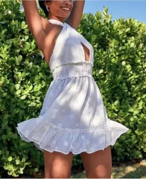 Aerie White Dress thumbnail 2