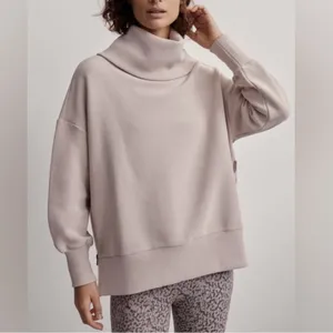NEW Varley Milton Sweater in Mushroom XS thumbnail 10