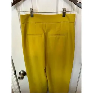 Express high rise mustard yellow ankle pants size 2 dress pants work pants thumbnail 4