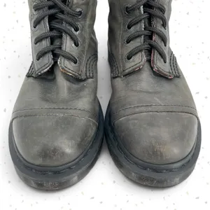 Dr. Martens Triumph Boots Leather Pirate Style Fold Down Tartan Plaid Lining 7 thumbnail 8