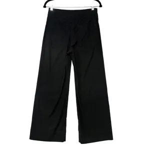 Maeve Anthropologie The Colette Black Wide Leg Cropped Linen Blend Pants Size 26 thumbnail 7
