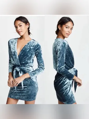 misa los angeles ophelia crushed velvet mini dress thumbnail 2