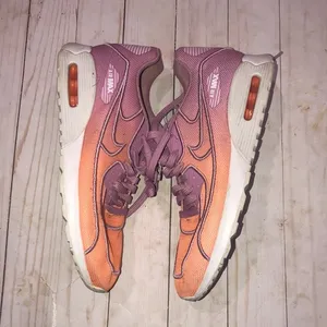 Nike air Max orange and purple ombré sneakers thumbnail 6