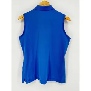 Masters Magnolia Lane Collection Women's Sleeveless Golf Polo Blue Large Vintage thumbnail 6
