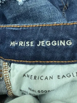 American Eagle Next Level Stretch Distressed Hi-Rise Jegging Jeans Size 2 Long thumbnail 6