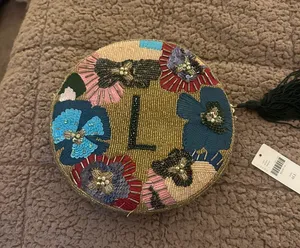 Anthropologie Round Initial L Purse thumbnail 1