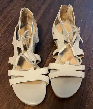 - Montana low heel wedge lace up sandals #10 thumbnail 1