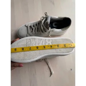 P448 Thea Gray Silver Platform Sneakers Women’s Leather EU 37 US 7 thumbnail 5