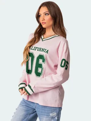 Edikted California Long Sleeve Jersey Top thumbnail 2