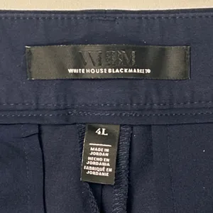 WHBM Dress Pants Womens 4L 4T Tall Ines Slim Bootcut Comfort Stretch Navy Blue thumbnail 8