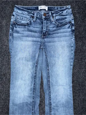 Buckle BKE Stella Mid Rise Slim Fit Bootcut Jeans Sz 25 x 28.5 SHORT flaw thumbnail 3