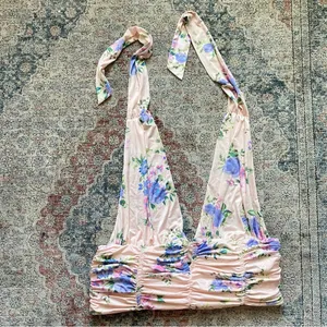•Zara floral halter neck ruched top NWOT• Size XL thumbnail 2